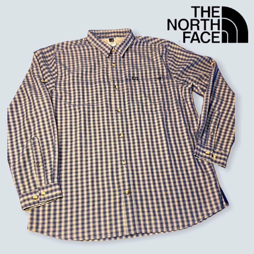 Men’s The North Face light weight Plaid LS shirt